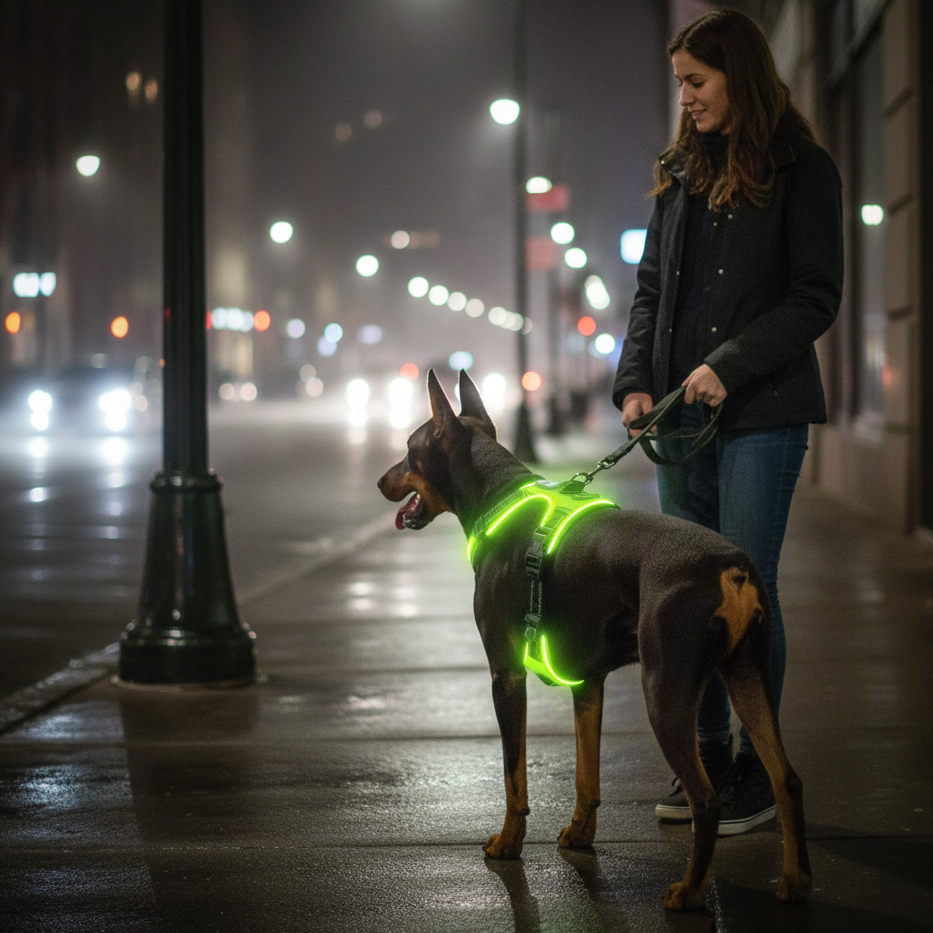 Dog harness - light-up harness 