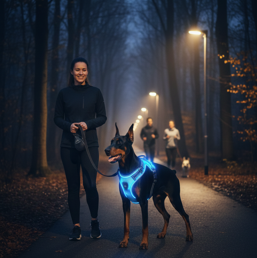 Harnais pour chien - harnais lumineux