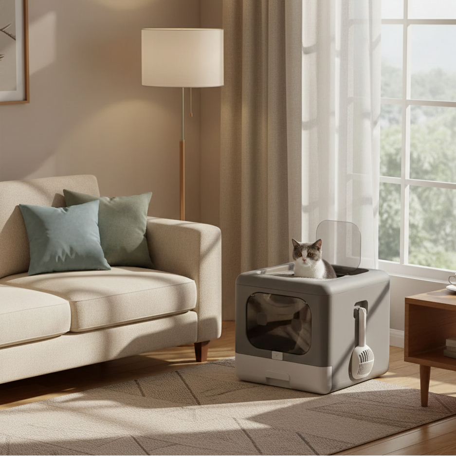 Bac à litière chat