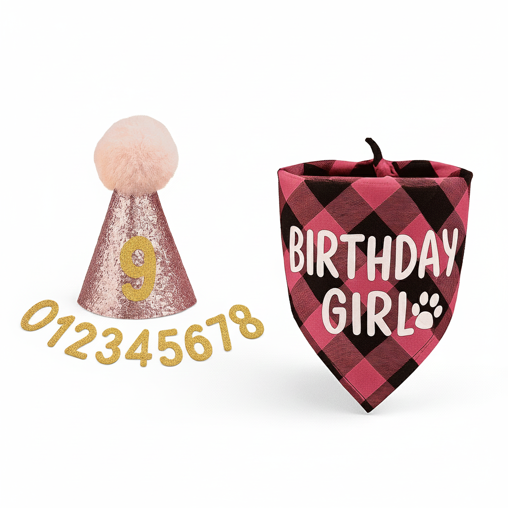 Accessoires d'anniversaire pour chien et chat