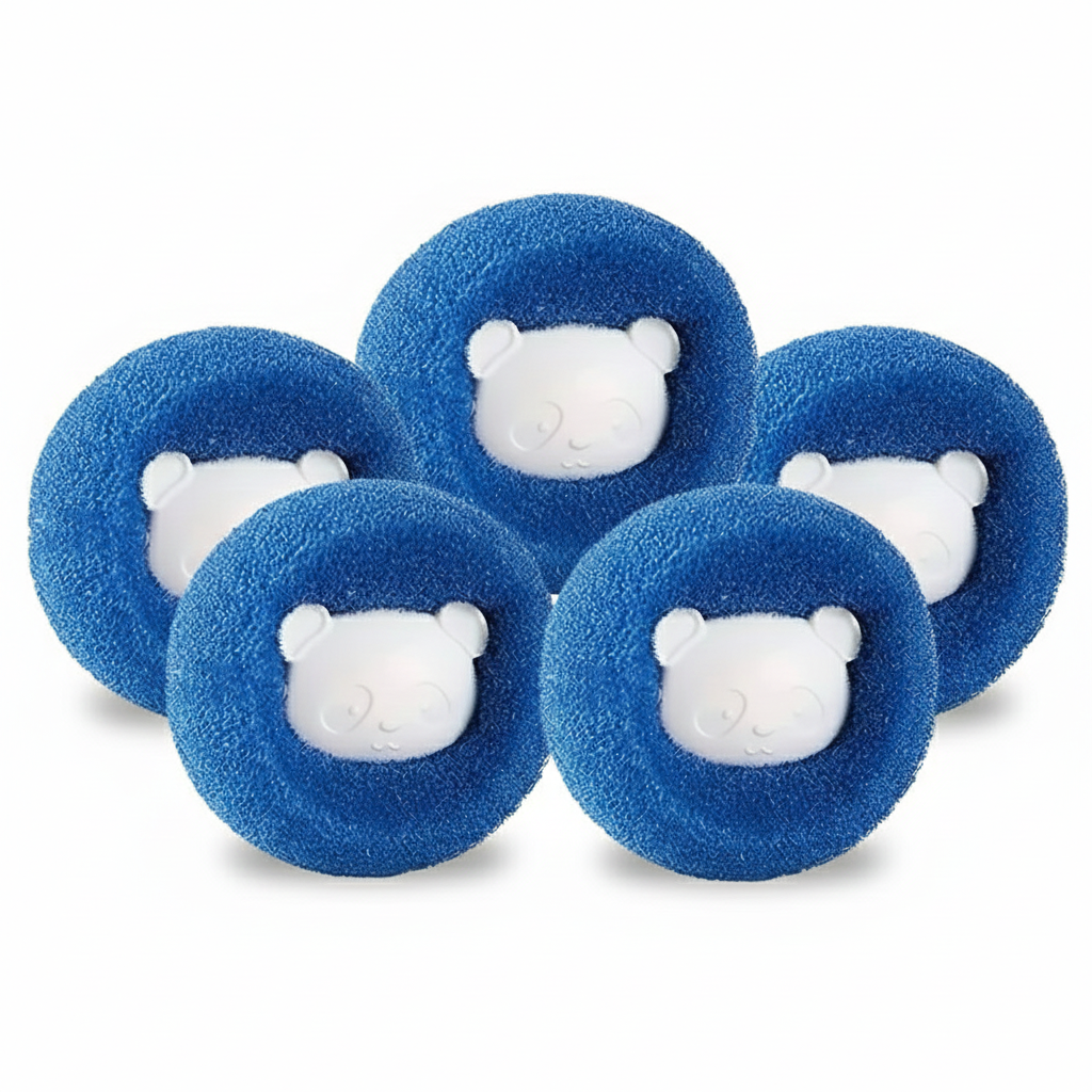 Boule anti-poils pour machine à laver