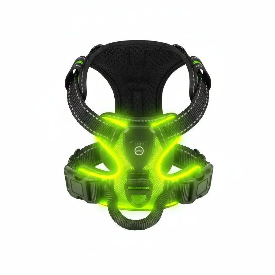 Dog harness - light-up harness 