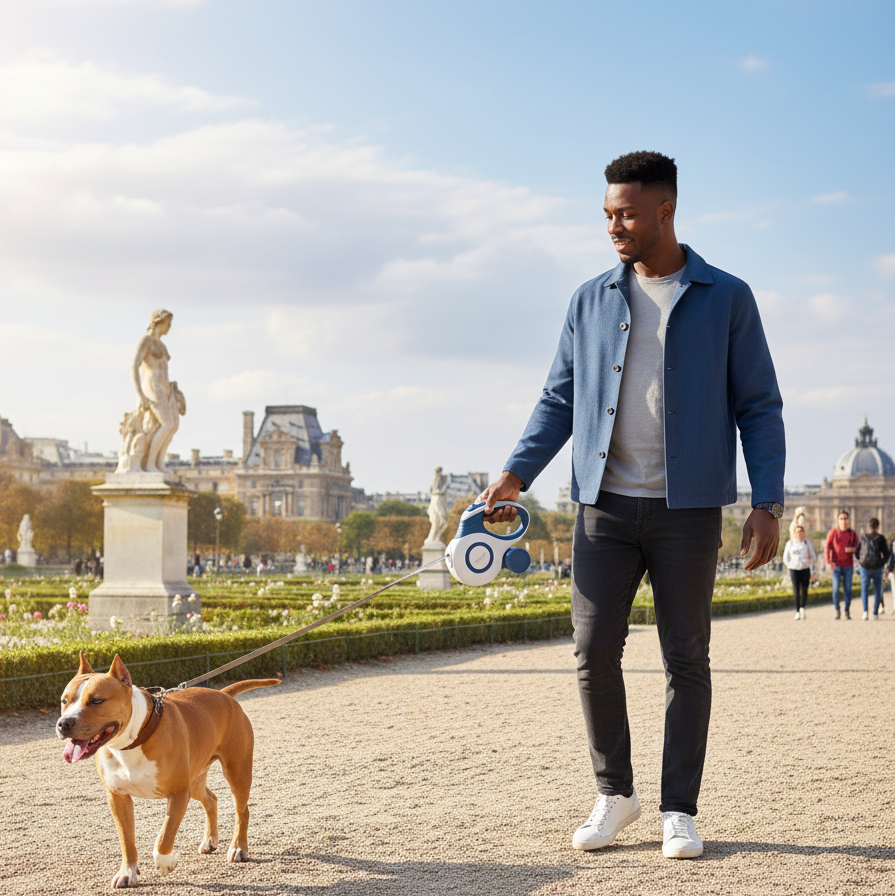Laisse rétractable pour chien