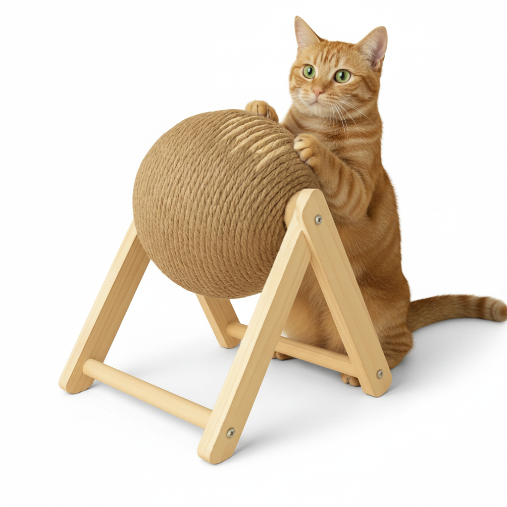 Boule à gratter pour chat