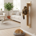Wall-mounted cat tree