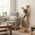 Wall-mounted cat tree