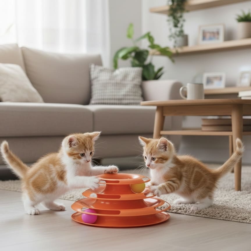 Jouet interactif pour chaton - Tour pour chaton