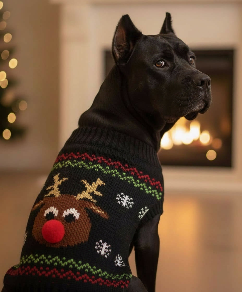 Pull de Noël pour grand chien