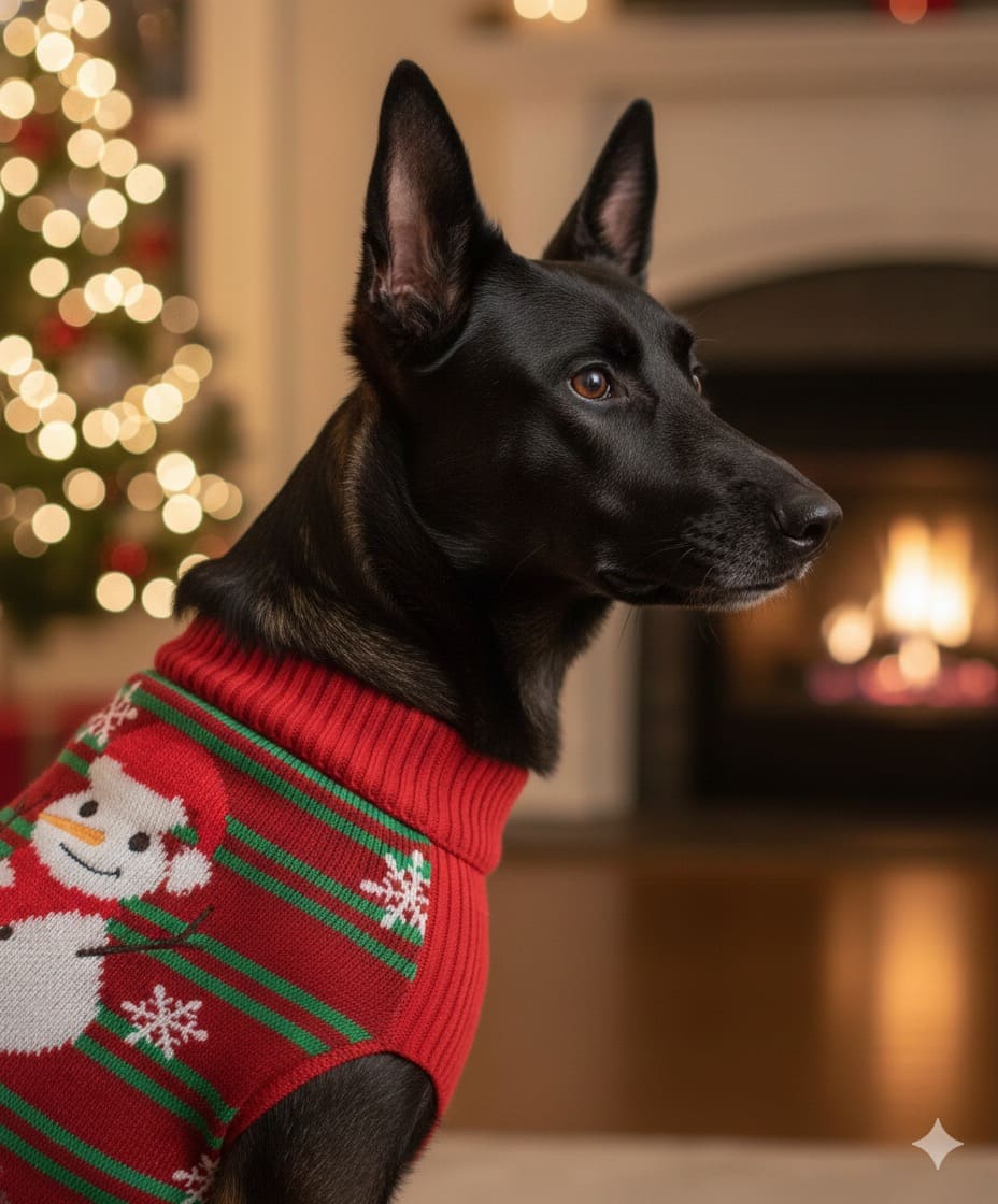Pull de Noël pour grand chien