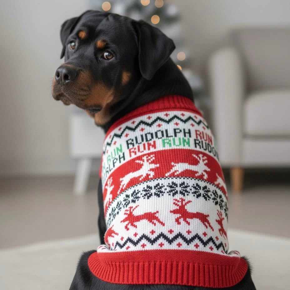 Pull de Noël pour grand chien