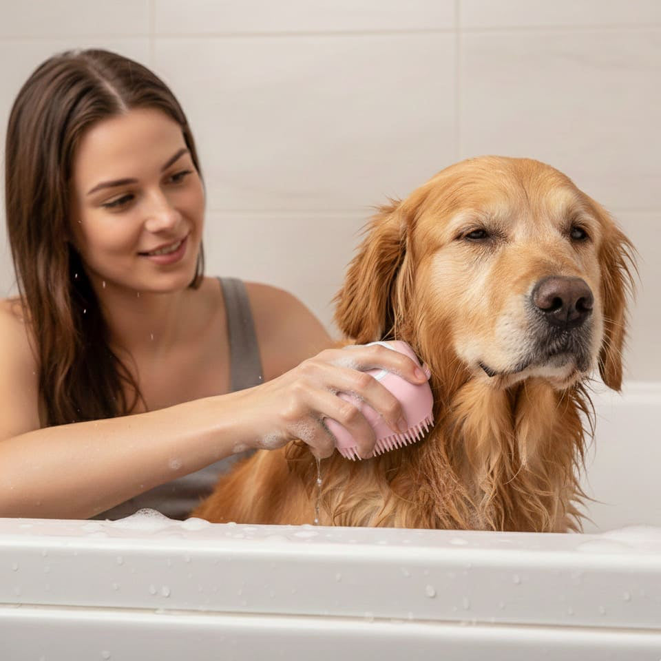 Brosse de bain pour animaux