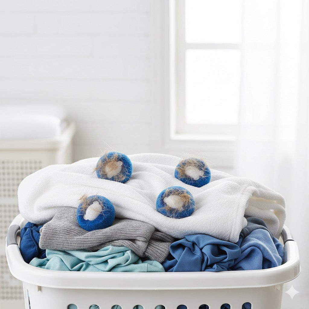 Boule anti-poils pour machine à laver