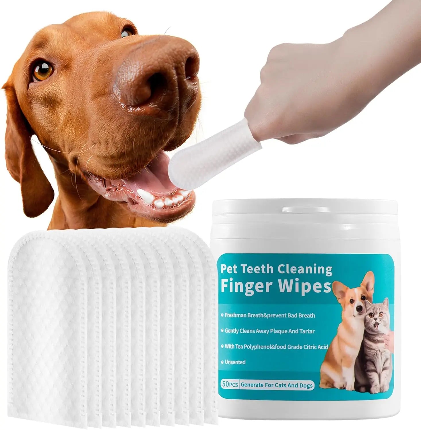 Dental wipes for dogs
