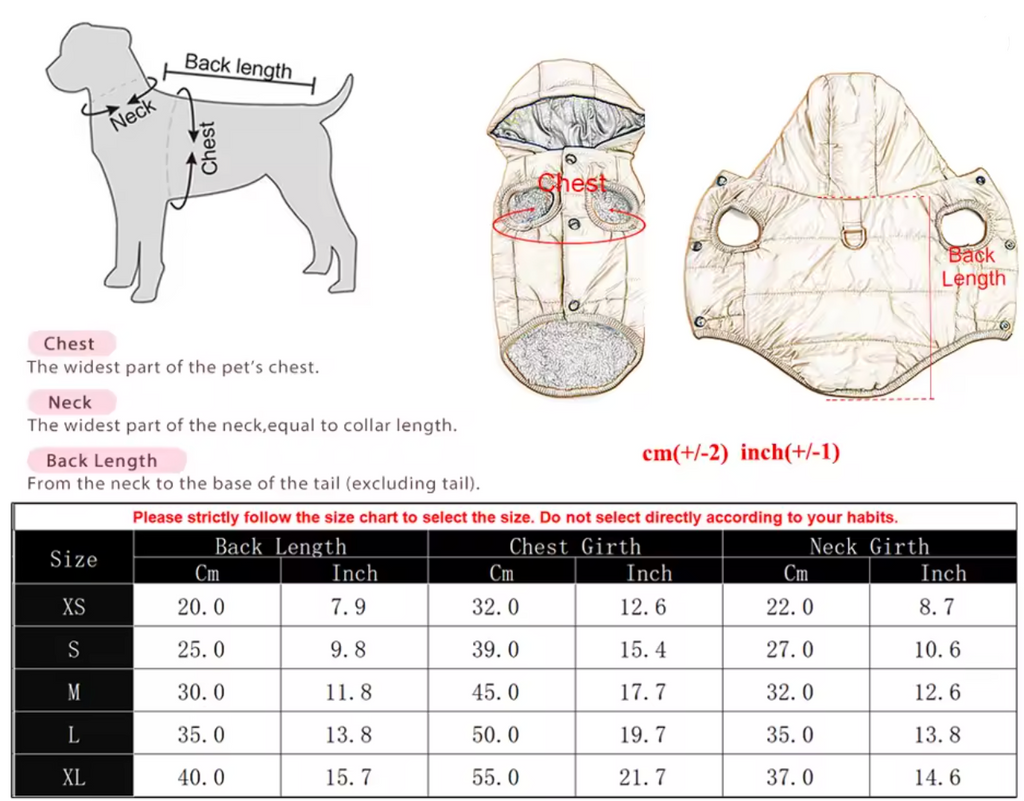 Manteau pour chien - petit chien