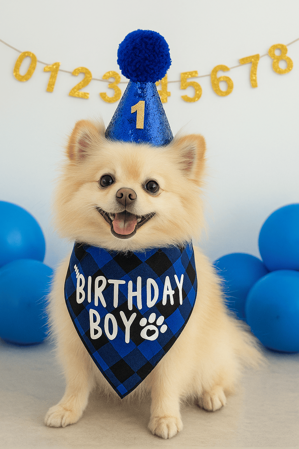 Accessoires d'anniversaire pour chien et chat