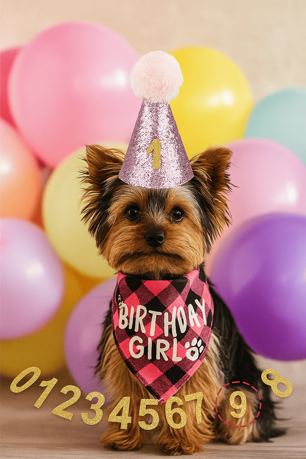 Accessoires d'anniversaire pour chien et chat