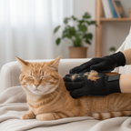 Dog and cat grooming gloves