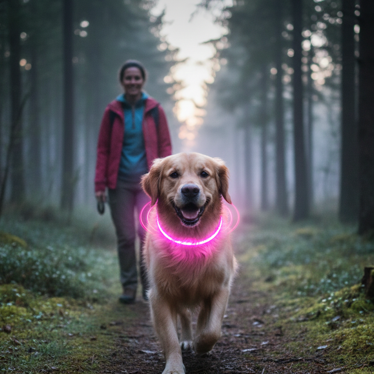 Collier lumineux pour chien - Colliers pour sécurité nocturne