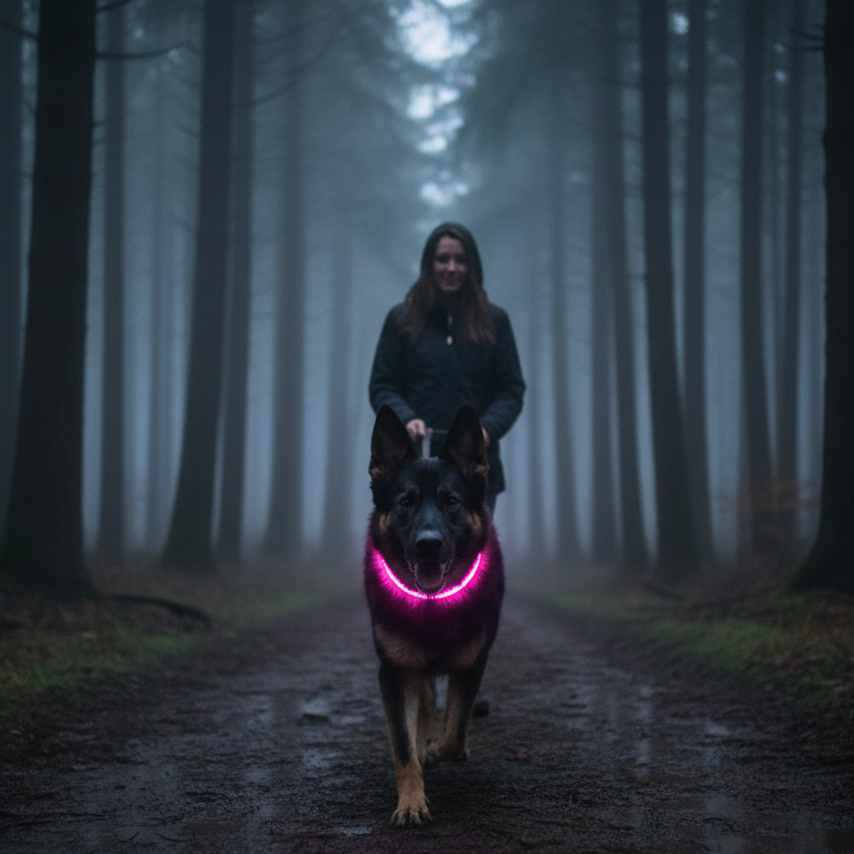 Collier lumineux pour chien - Colliers pour sécurité nocturne
