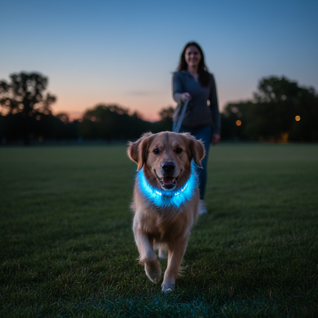 Collier lumineux pour chien - Colliers pour sécurité nocturne