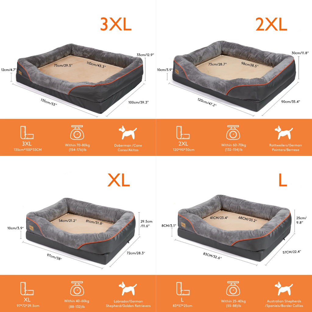 Panier pour chien - orthopédique